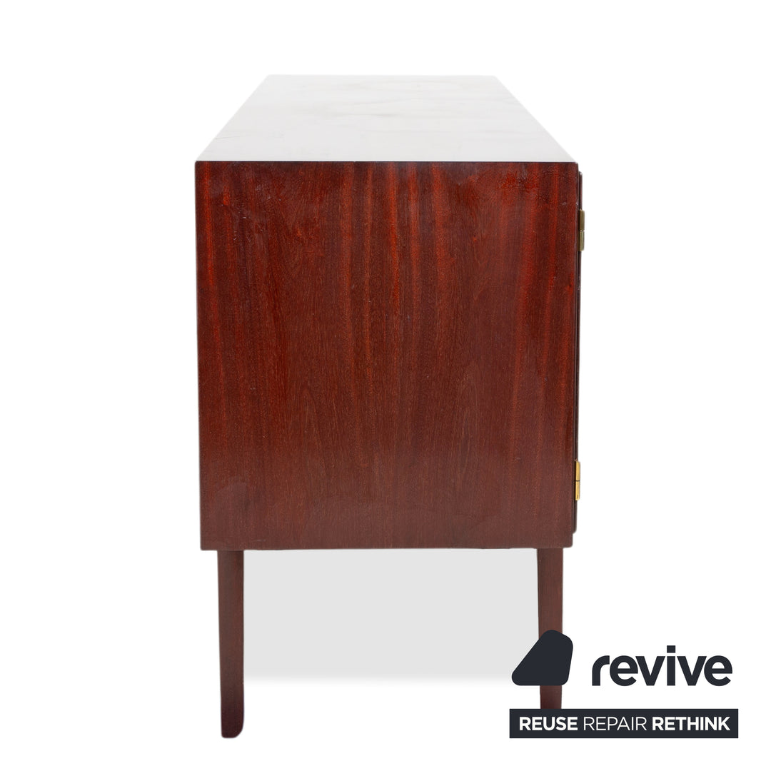 Mid Century Holz Sidebaord Braun by Ole Wanscha 180 x 49 cm