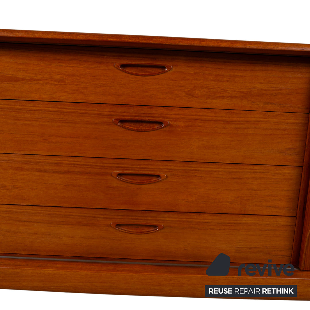 Mid Century Holz Sideboard Braun Vintage