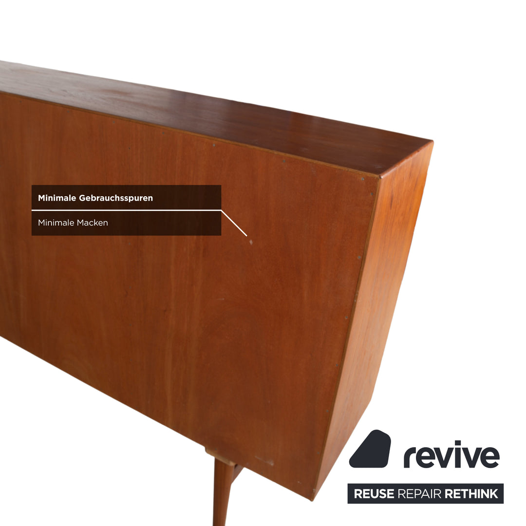 Mid Century Holz Sideboard Braun Vintage Teak Bruno Hansen Made in Denmark
