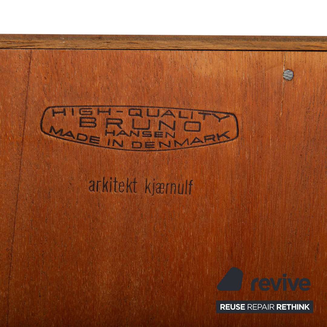 Mid Century Holz Sideboard Braun Vintage Teak Bruno Hansen Made in Denmark