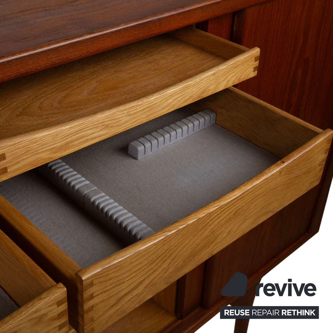 Mid Century Holz Sideboard Braun Vintage Teak Bruno Hansen Made in Denmark