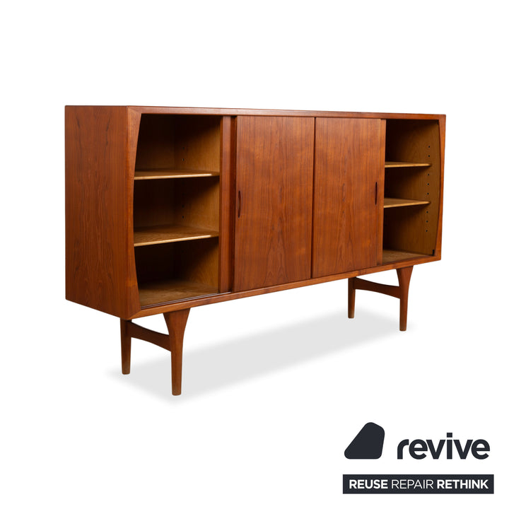 Mid Century Holz Sideboard Braun Vintage Teak Bruno Hansen Made in Denmark