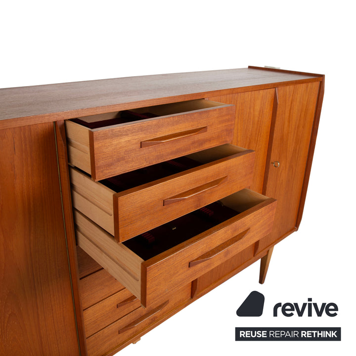 Midcentury Holz Sideboard Braun Highboard Teak VKW Möbel