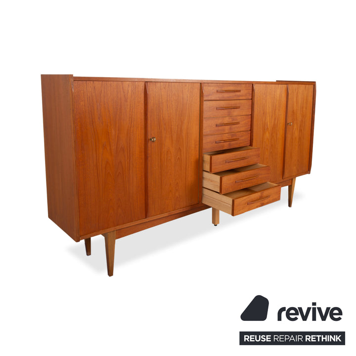 Midcentury Holz Sideboard Braun Highboard Teak VKW Möbel