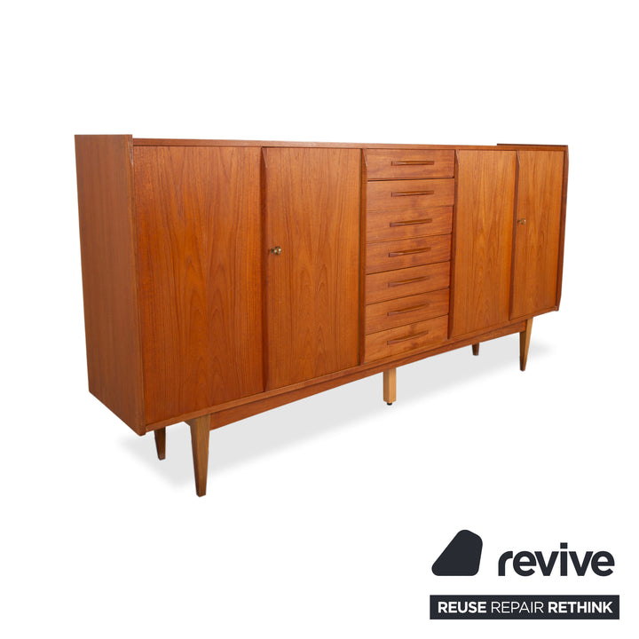 Midcentury Holz Sideboard Braun Highboard Teak VKW Möbel