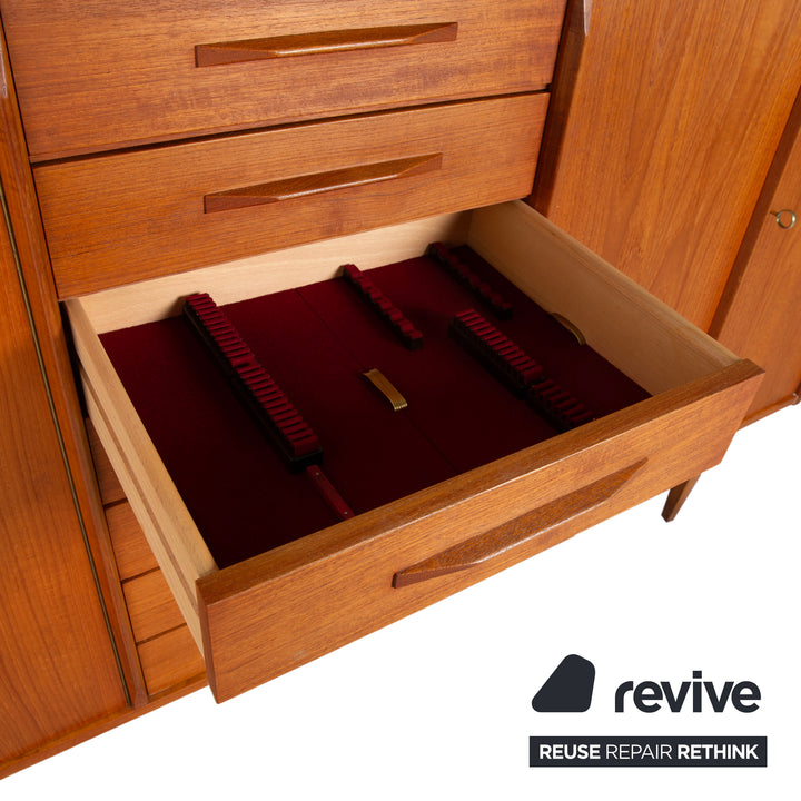 Midcentury Holz Sideboard Braun Highboard Teak VKW Möbel