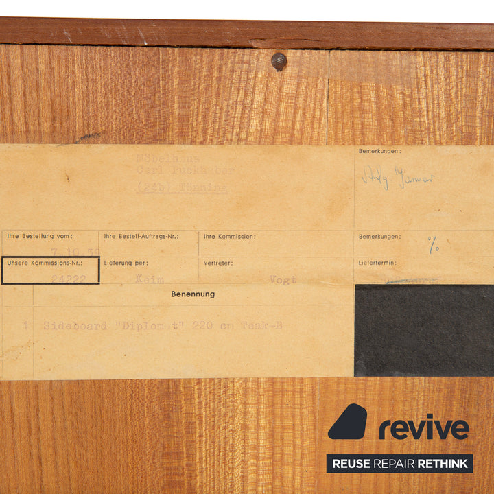 Midcentury Holz Sideboard Braun Highboard Teak VKW Möbel