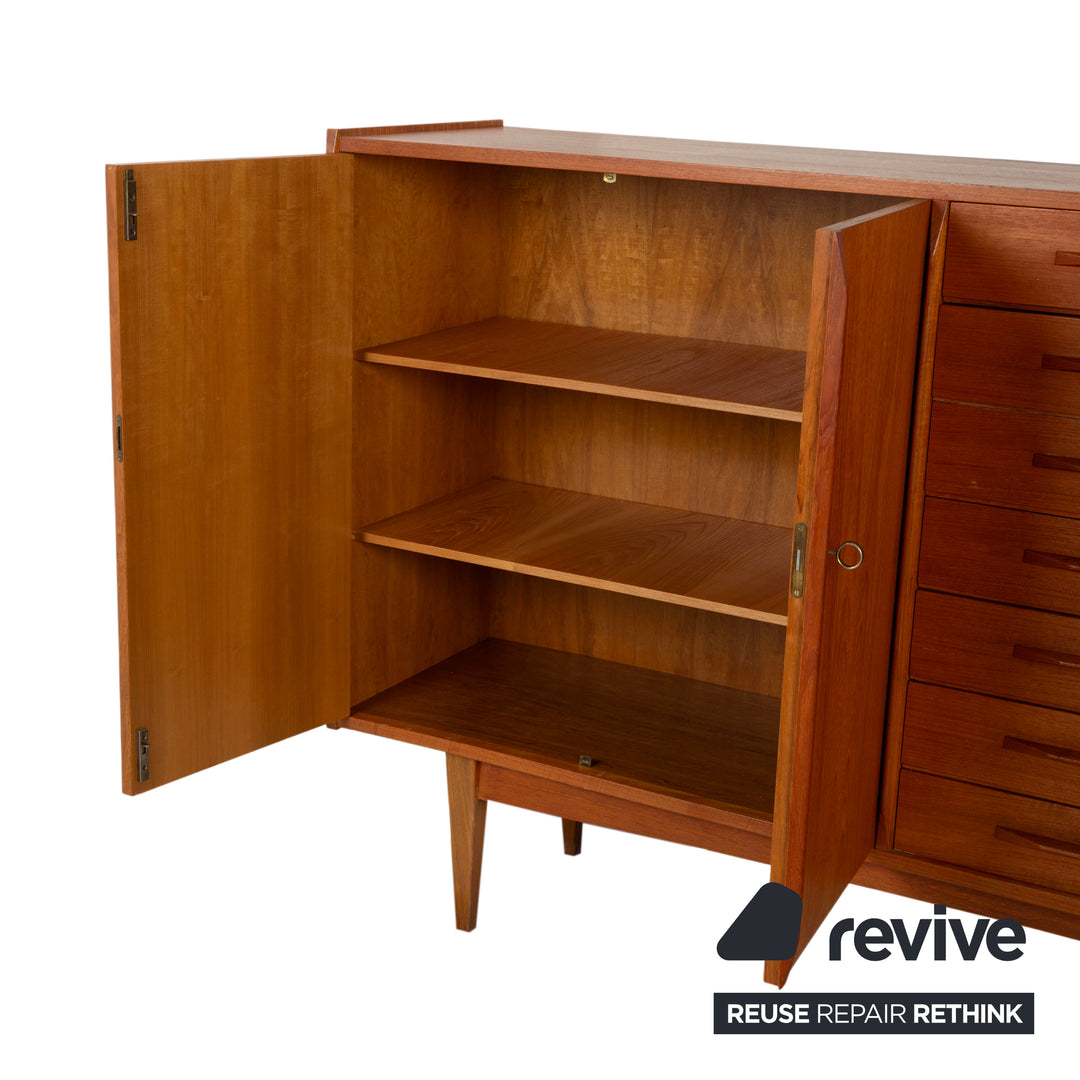 Midcentury Holz Sideboard Braun Highboard Teak VKW Möbel