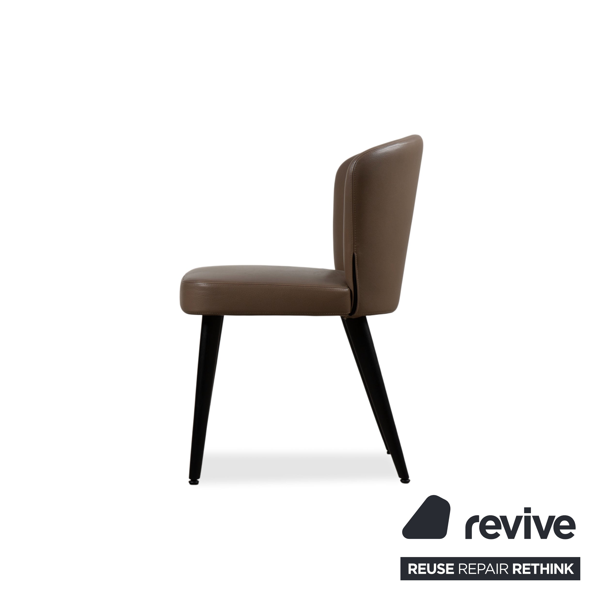 Minotti Aston Leder Stuhl Braun Kaffee Esszimmer