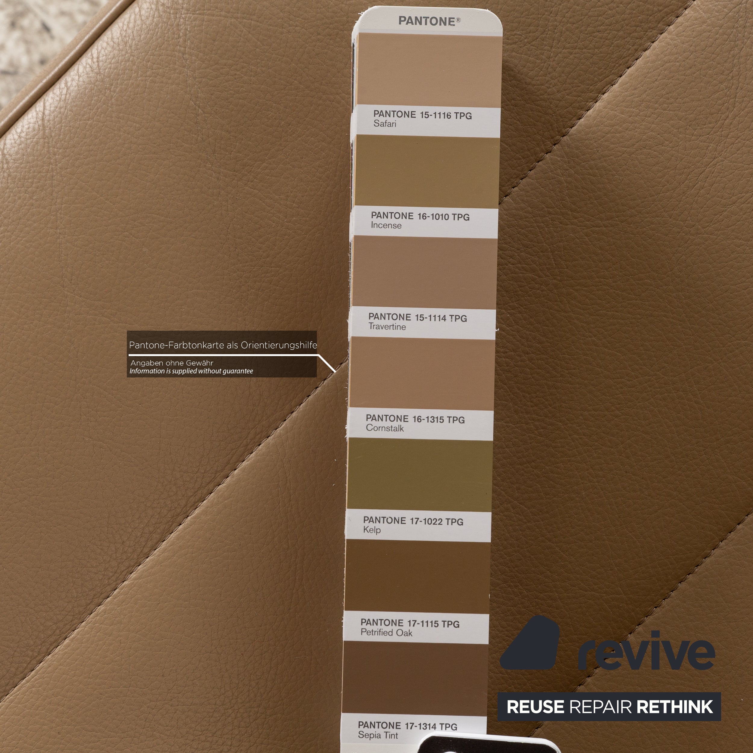 Minotti Delaunay leather armchair beige vintage