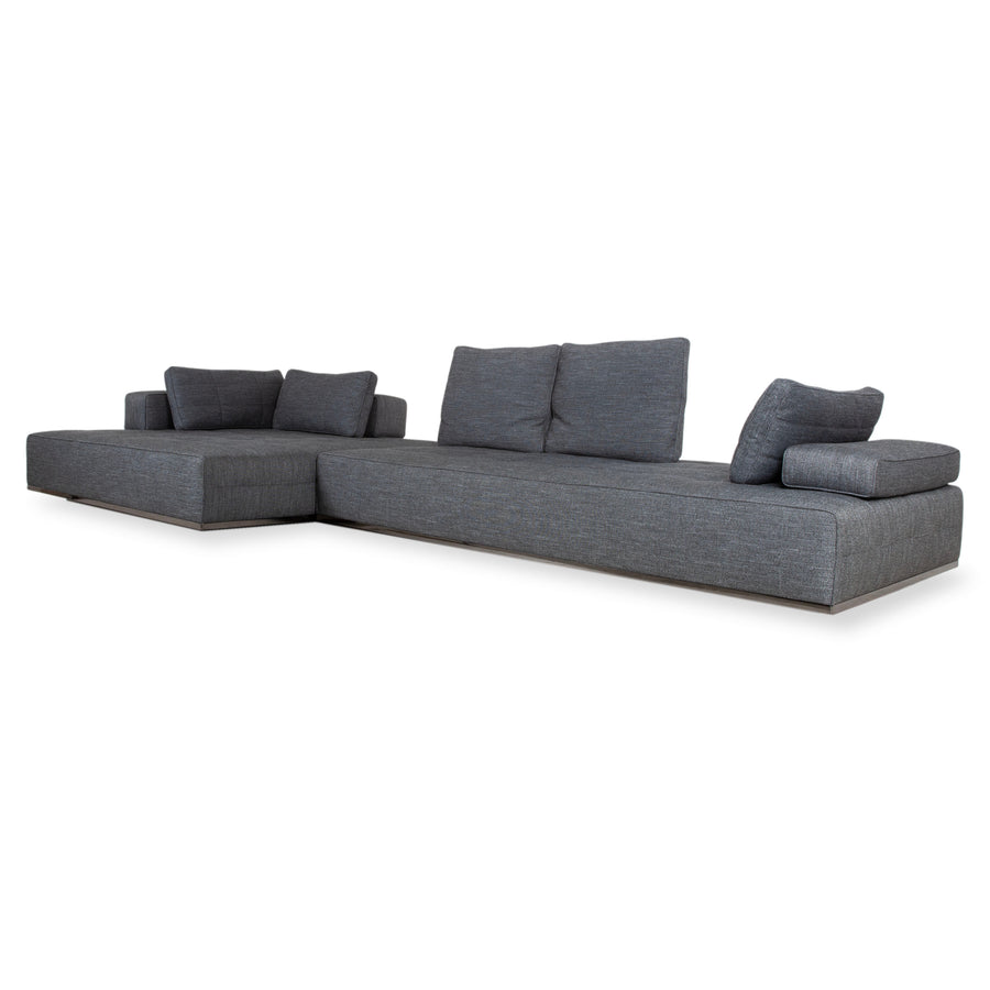 Minotti Lawrence Stoff Ecksofa Grau Sofa Couch