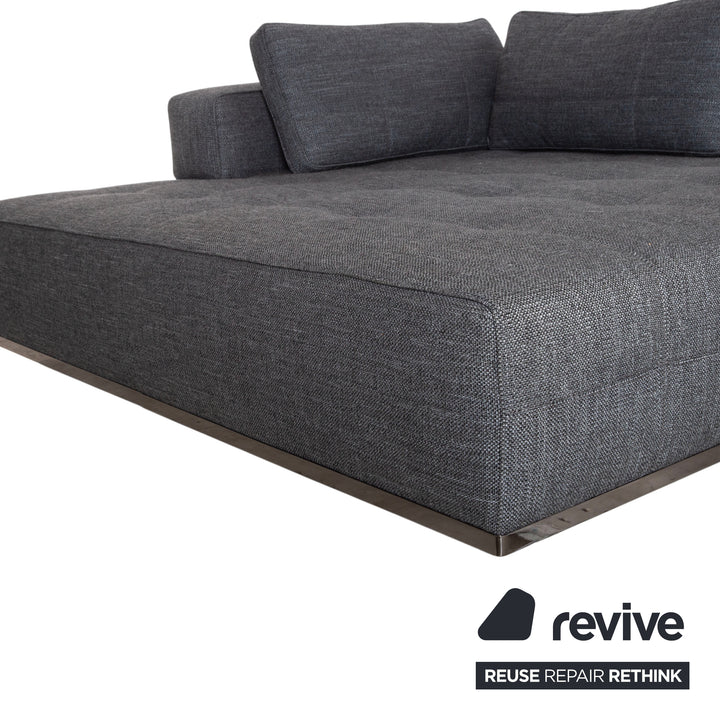 Minotti Lawrence Stoff Ecksofa Grau Sofa Couch
