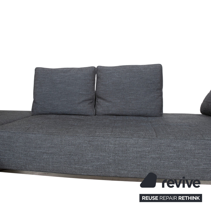Minotti Lawrence Stoff Ecksofa Grau Sofa Couch