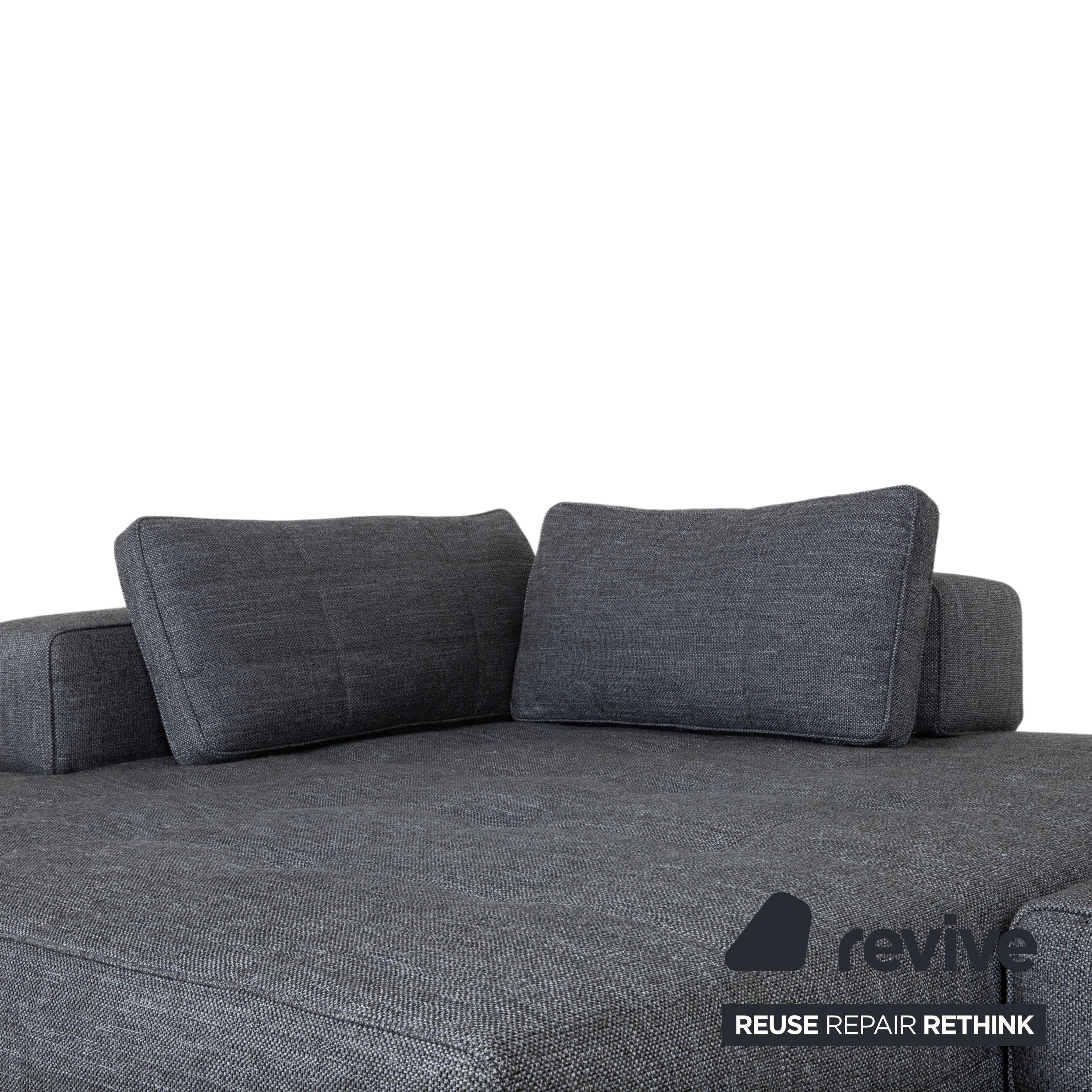 Minotti Lawrence Stoff Ecksofa Grau Sofa Couch