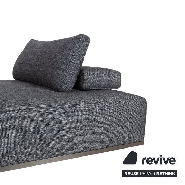 Minotti Lawrence Stoff Ecksofa Grau Sofa Couch
