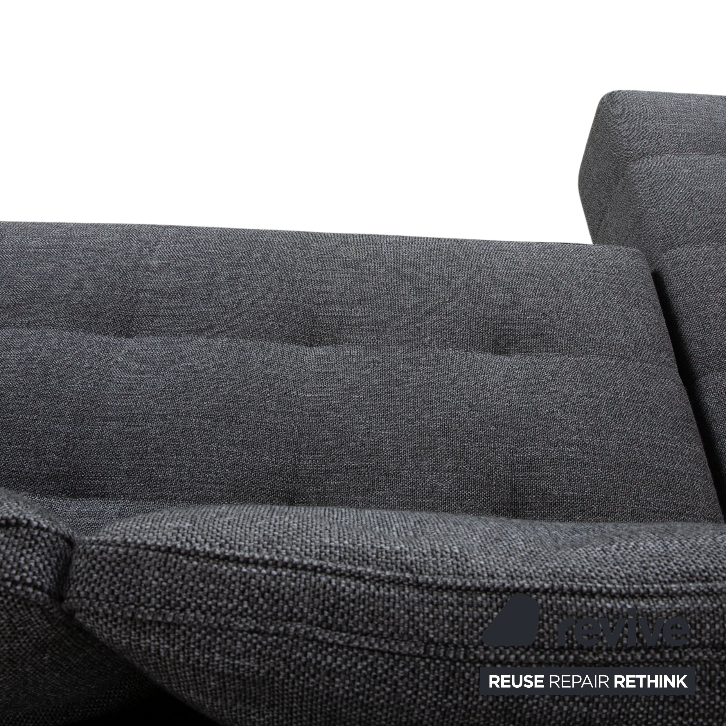 Minotti Lawrence Stoff Ecksofa Grau Sofa Couch
