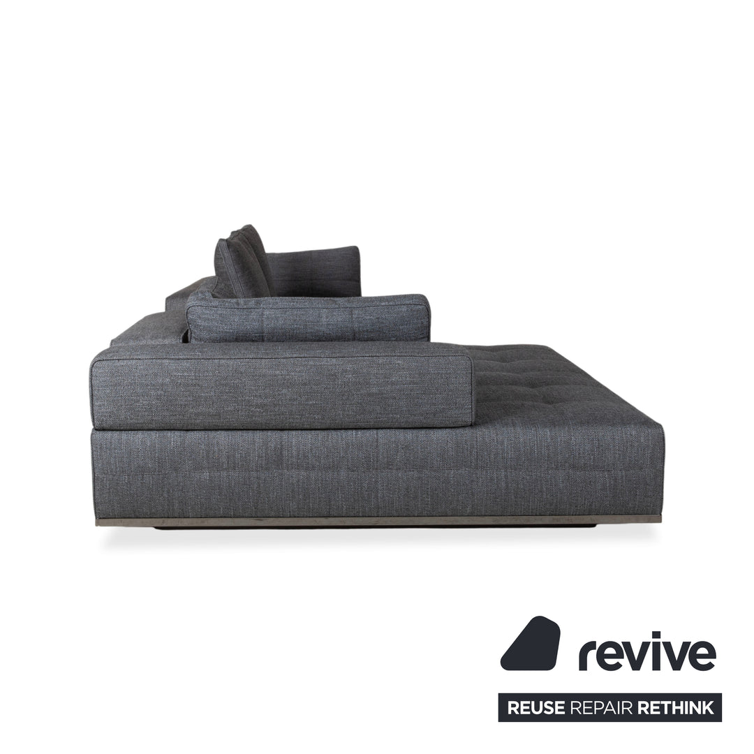 Minotti Lawrence Stoff Ecksofa Grau Sofa Couch