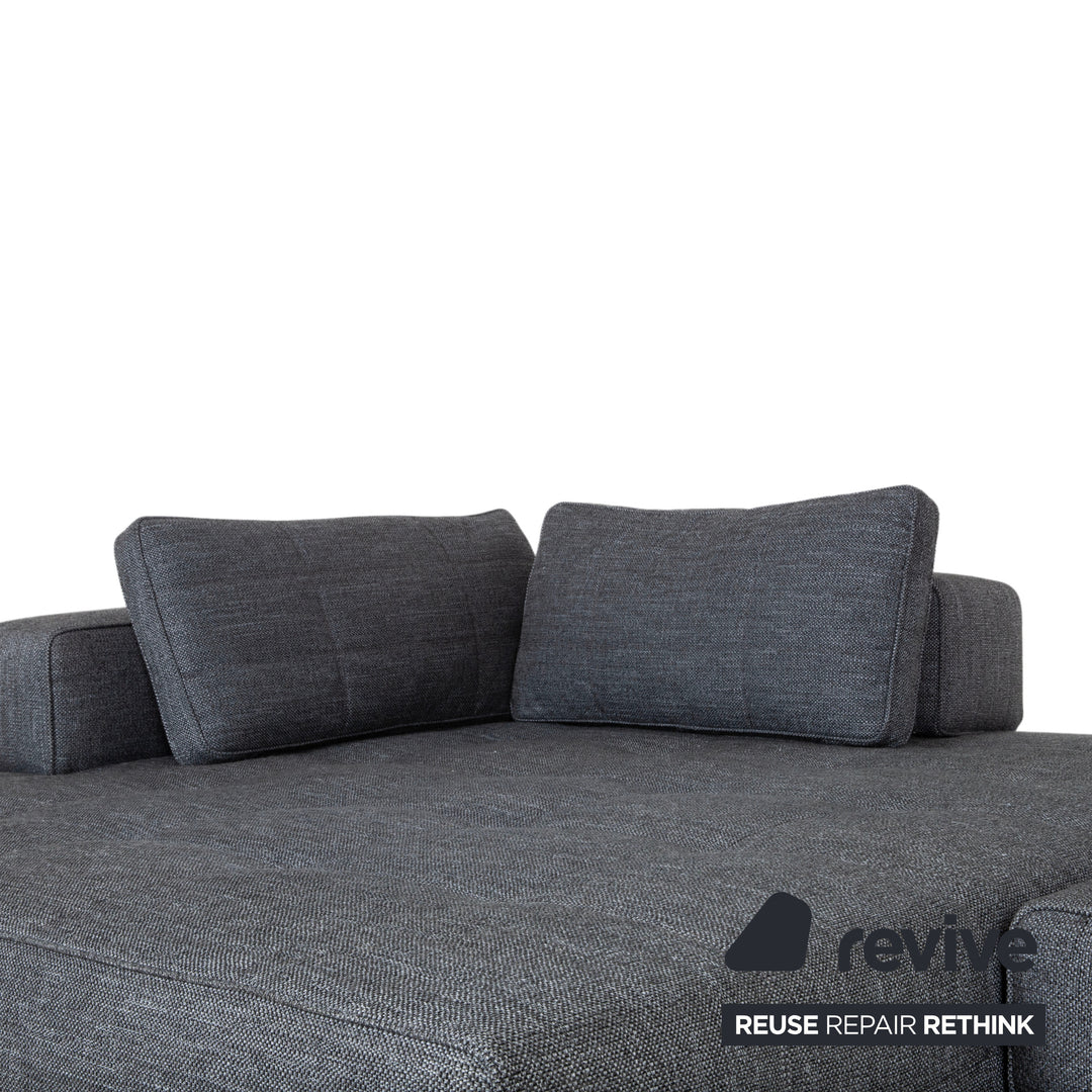 Minotti Lawrence Fabric Corner Sofa Grey Sofa Couch