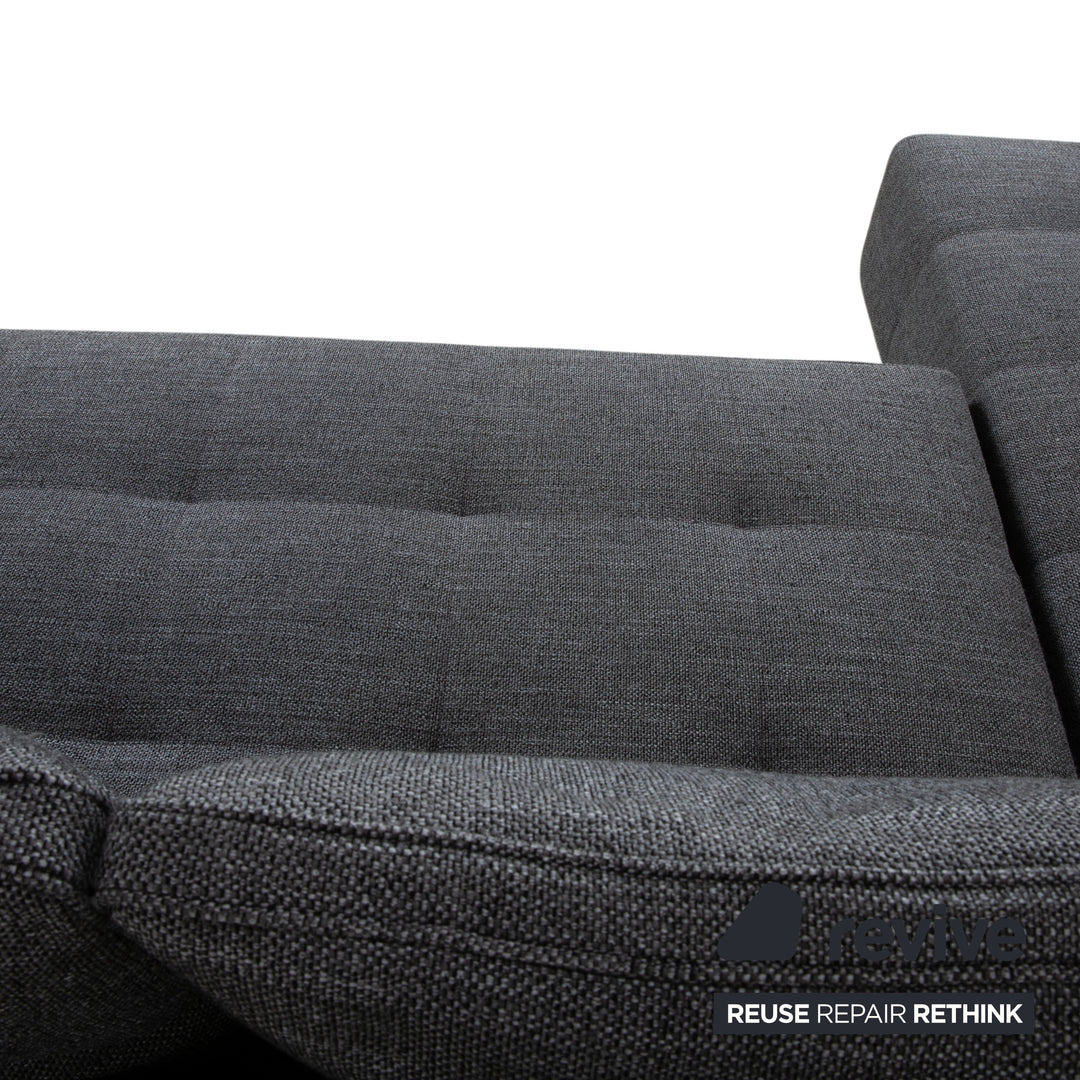 Minotti Lawrence Fabric Corner Sofa Grey Sofa Couch