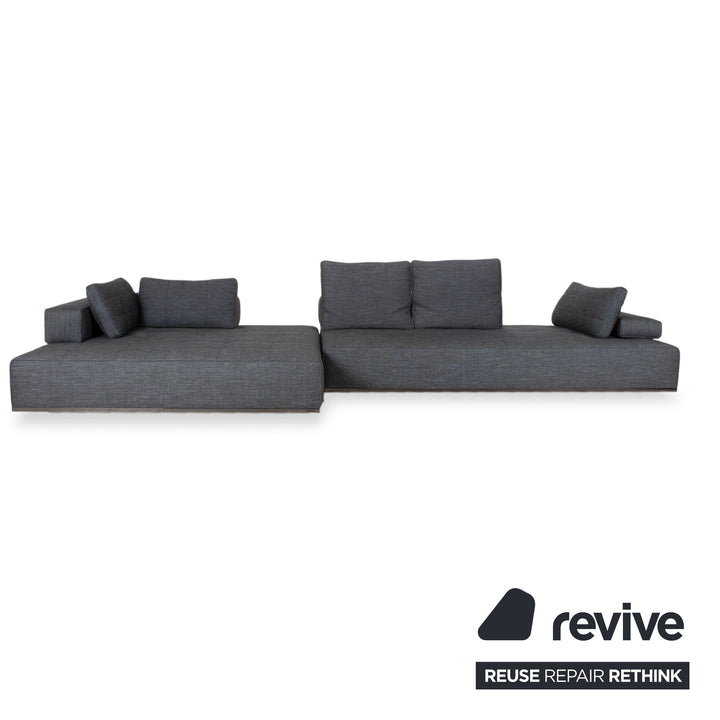 Minotti Lawrence Stoff Ecksofa Grau Sofa Couch