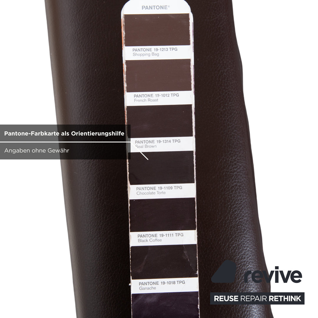 Minotti Moore Lit Cuir Marron Chambre