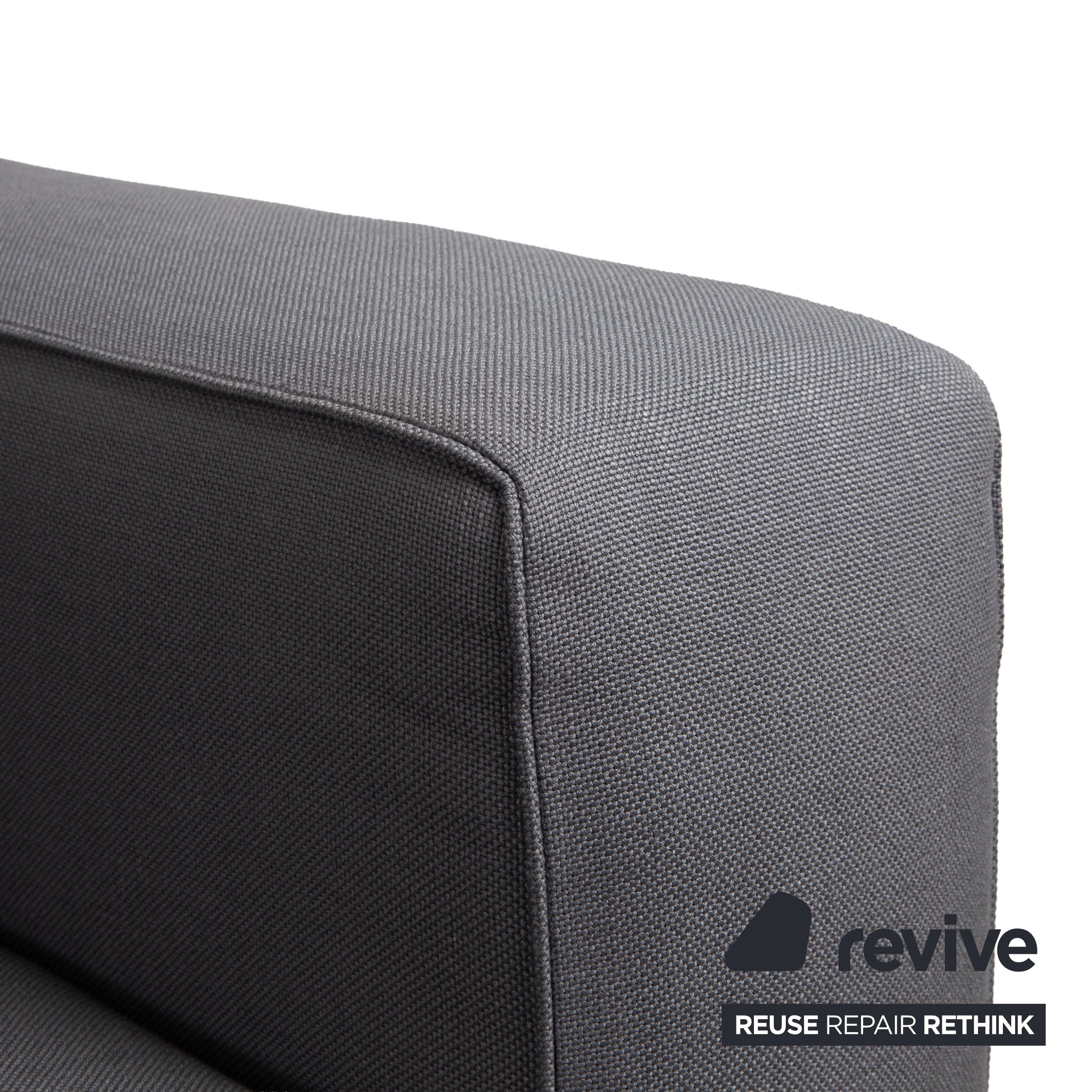 Minotti Fabric Corner Sofa Grey Sofa Couch