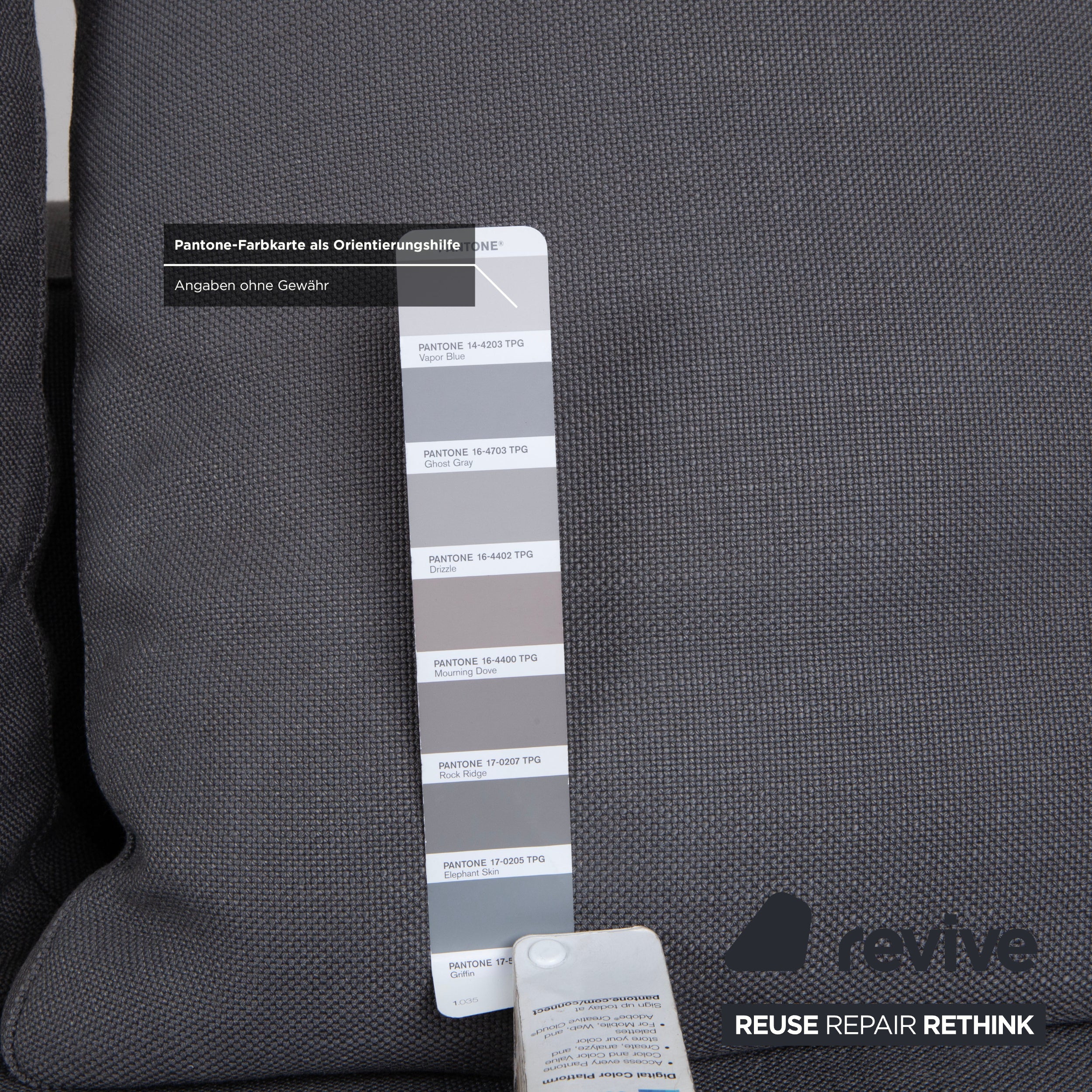 Minotti Fabric Corner Sofa Grey Sofa Couch