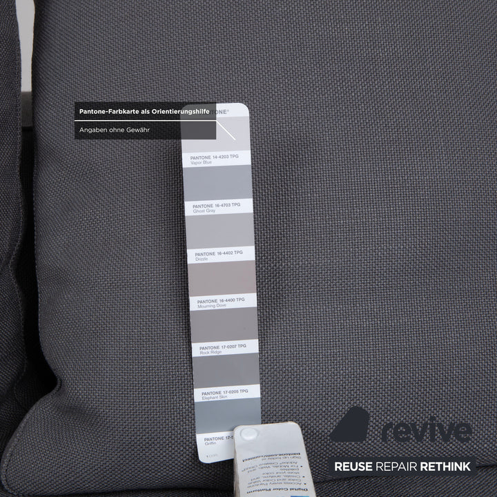 Minotti Fabric Corner Sofa Grey Sofa Couch
