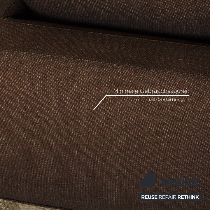 Minotti Fabric Armchair Set Grey Brown
