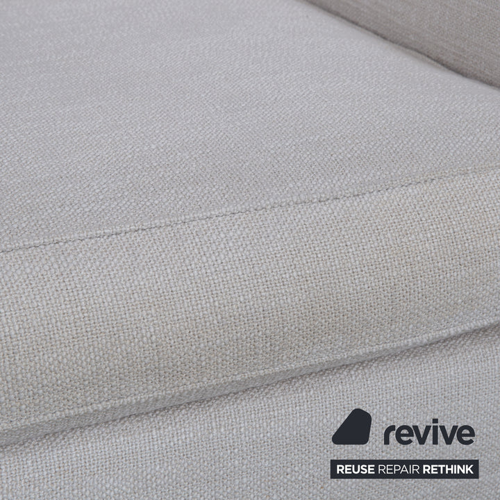 Minotti Williams Stoff Dreisitzer Creme Beige Sofa Couch