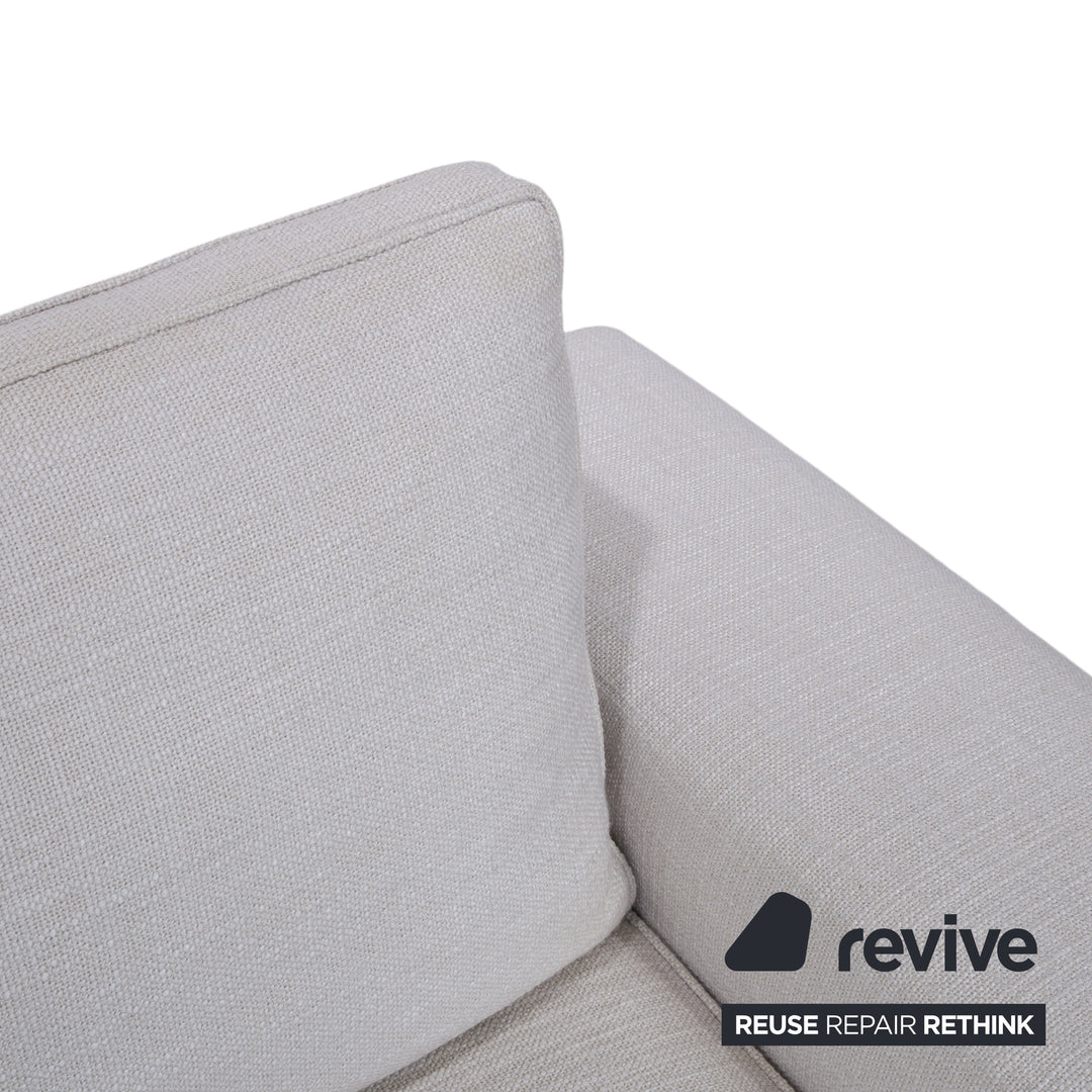 Minotti Williams Stoff Dreisitzer Creme Beige Sofa Couch