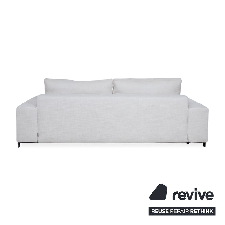 Minotti Williams Stoff Dreisitzer Creme Beige Sofa Couch