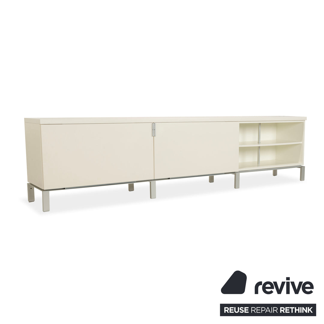 Misura Emme PENTAGRAMMA Holz Sideboard Weiß Grau Schubladen