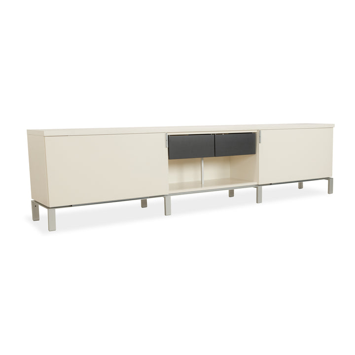 Misura Emme PENTAGRAMMA Holz Sideboard Weiß Grau Schubladen