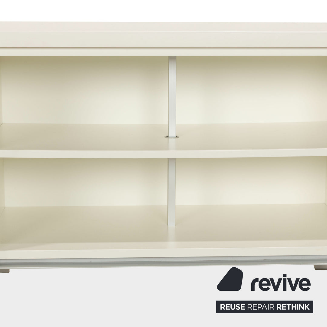 Misura Emme PENTAGRAMMA Holz Sideboard Weiß Grau Schubladen