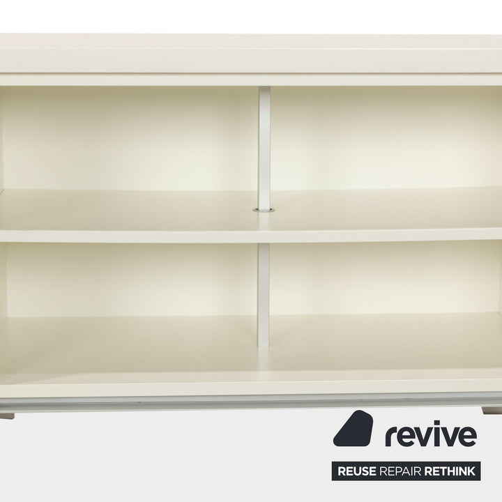 Misura Emme PENTAGRAMMA Holz Sideboard Weiß Grau Schubladen