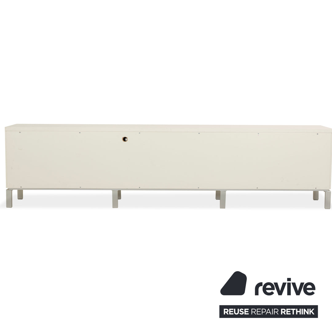 Misura Emme PENTAGRAMMA Holz Sideboard Weiß Grau Schubladen