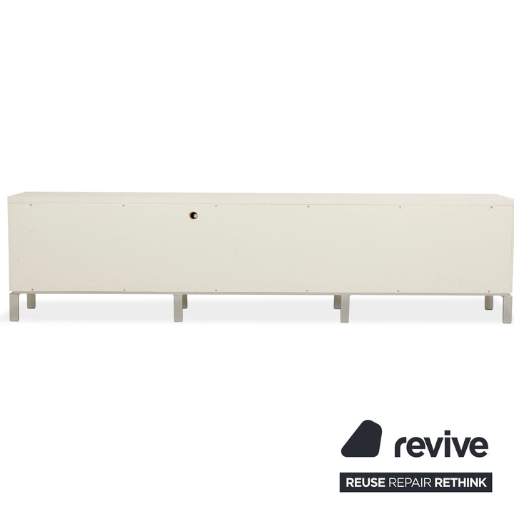 Misura Emme PENTAGRAMMA Holz Sideboard Weiß Grau Schubladen