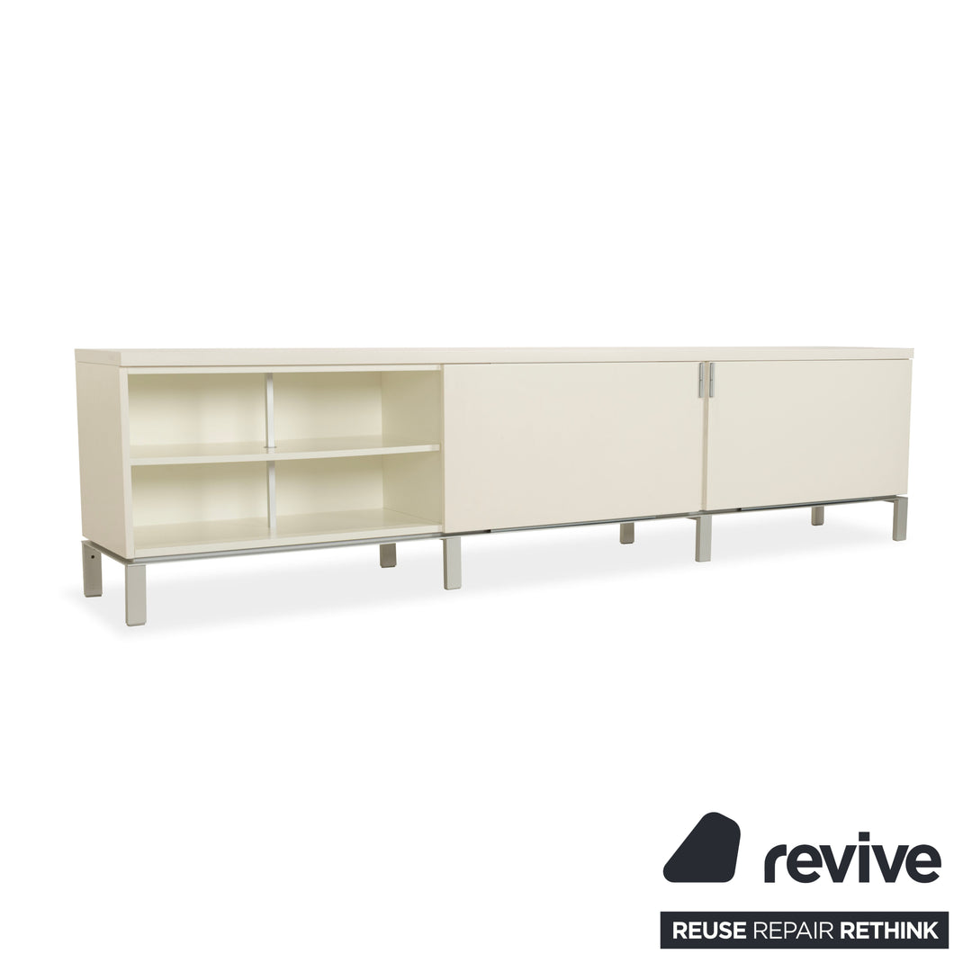 Misura Emme PENTAGRAMMA Holz Sideboard Weiß Grau Schubladen