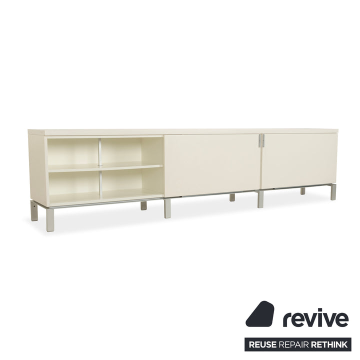 Misura Emme PENTAGRAMMA Holz Sideboard Weiß Grau Schubladen