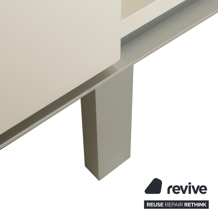 Misura Emme PENTAGRAMMA Holz Sideboard Weiß Grau Schubladen