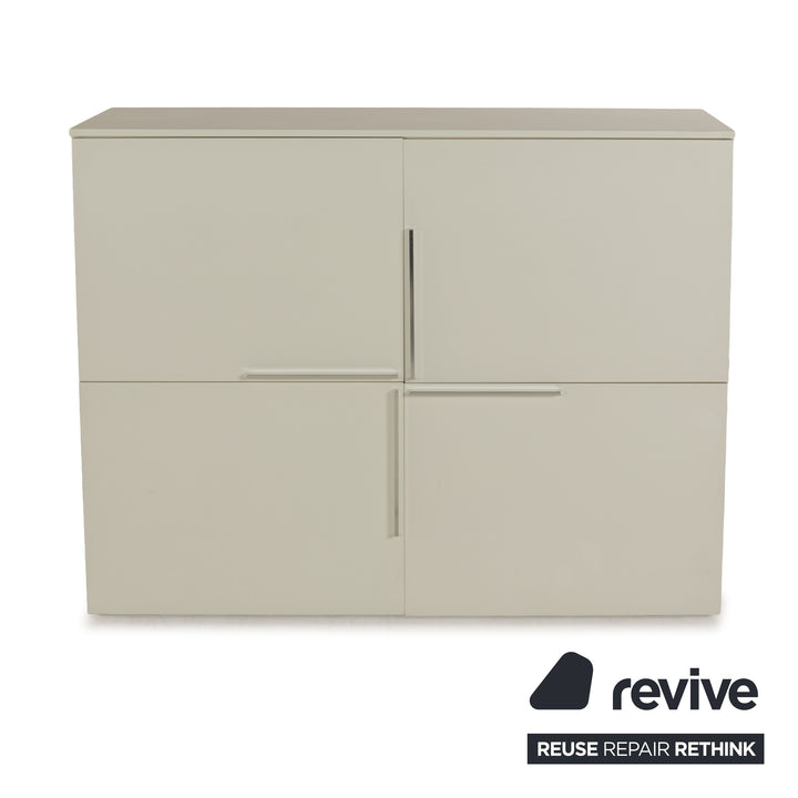 Misura Emme Plan wooden sideboard white cream cupboard compartments