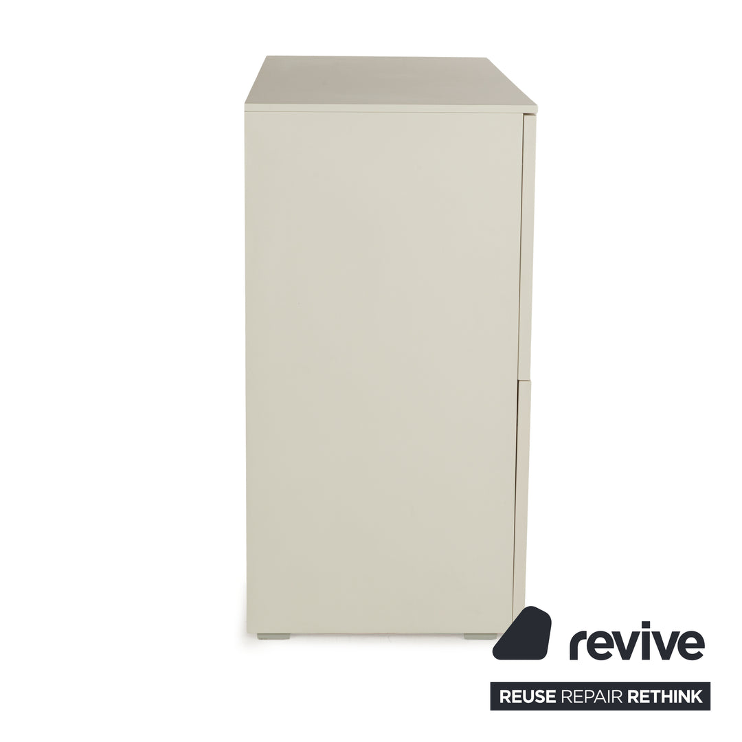 Misura Emme Plan wooden sideboard white cream cupboard compartments