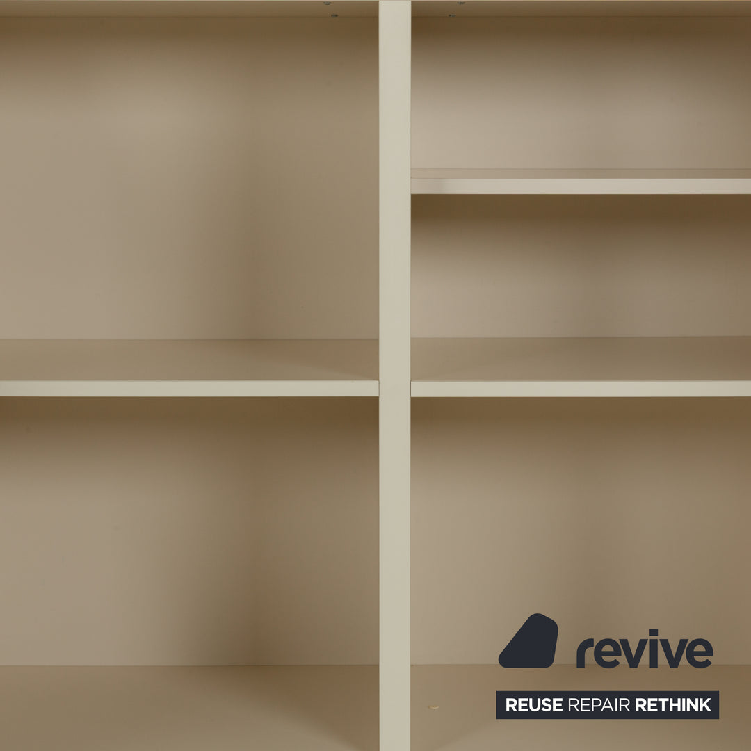Misura Emme Plan Holz Sideboard Weiß Creme Schrankfächer