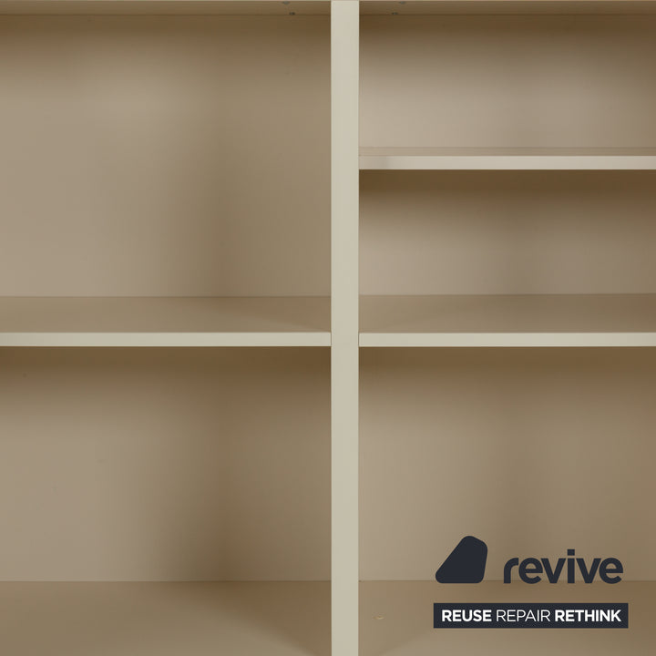 Misura Emme Plan Holz Sideboard Weiß Creme Schrankfächer