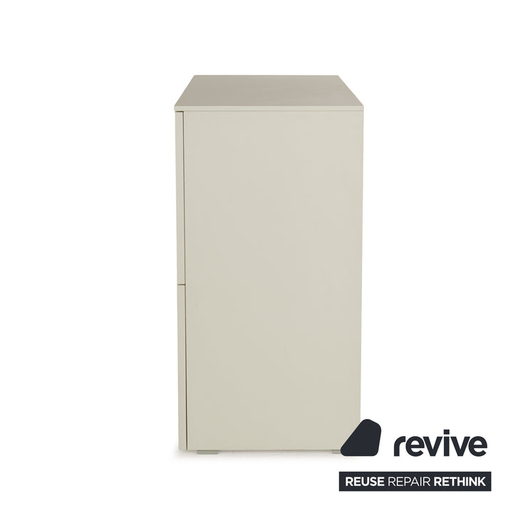 Misura Emme Plan wooden sideboard white cream cupboard compartments