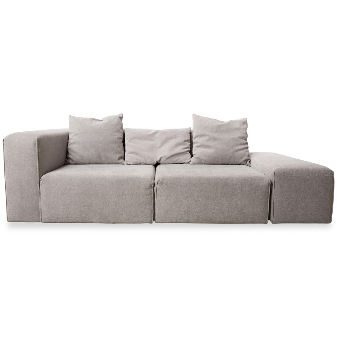 mokumuku by Bullfrog Stoff Dreisitzer Max Grau Sofa Couch