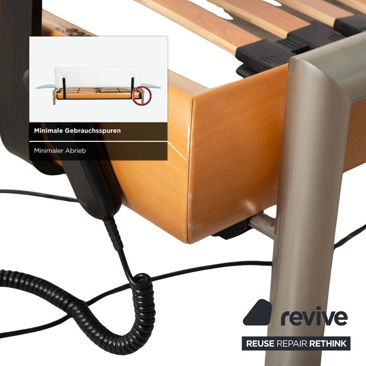 Möller Design Doppelbett Holz Braun 180x200cm inkl. elektrischem Lattenrost