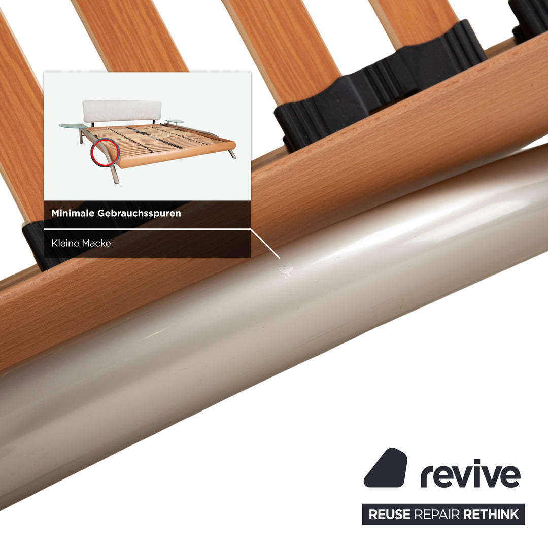 Möller Design double bed, wood, brown, 180x200cm, including electric slatted frame