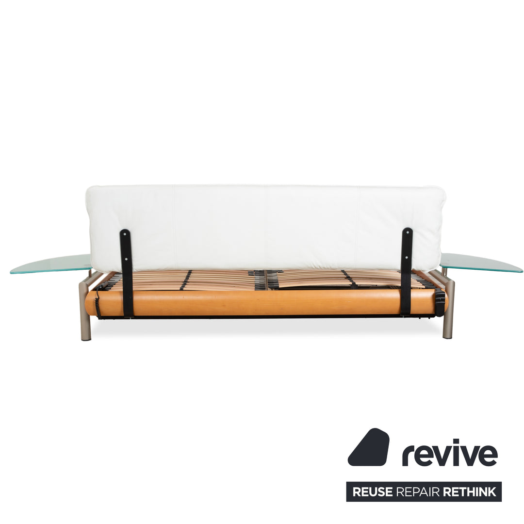 Möller Design double bed, wood, brown, 180x200cm, including electric slatted frame